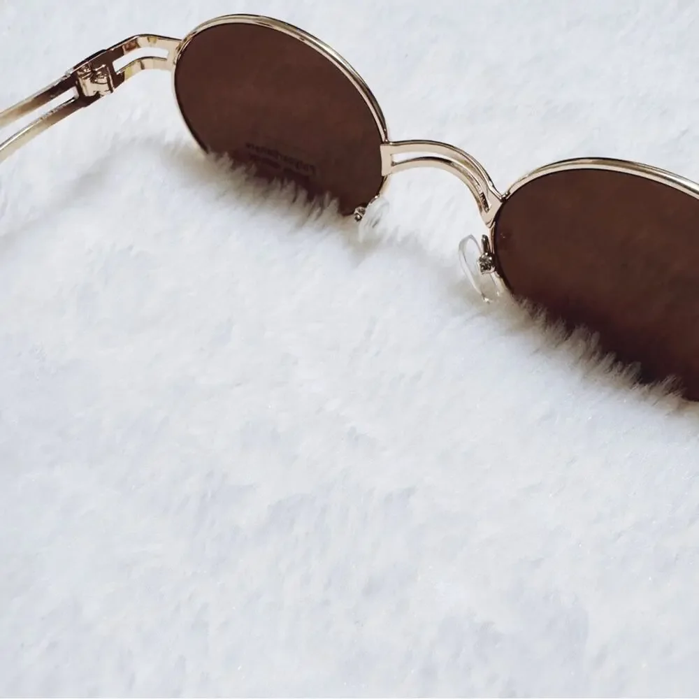 Brandon Brown Round Sunglasses